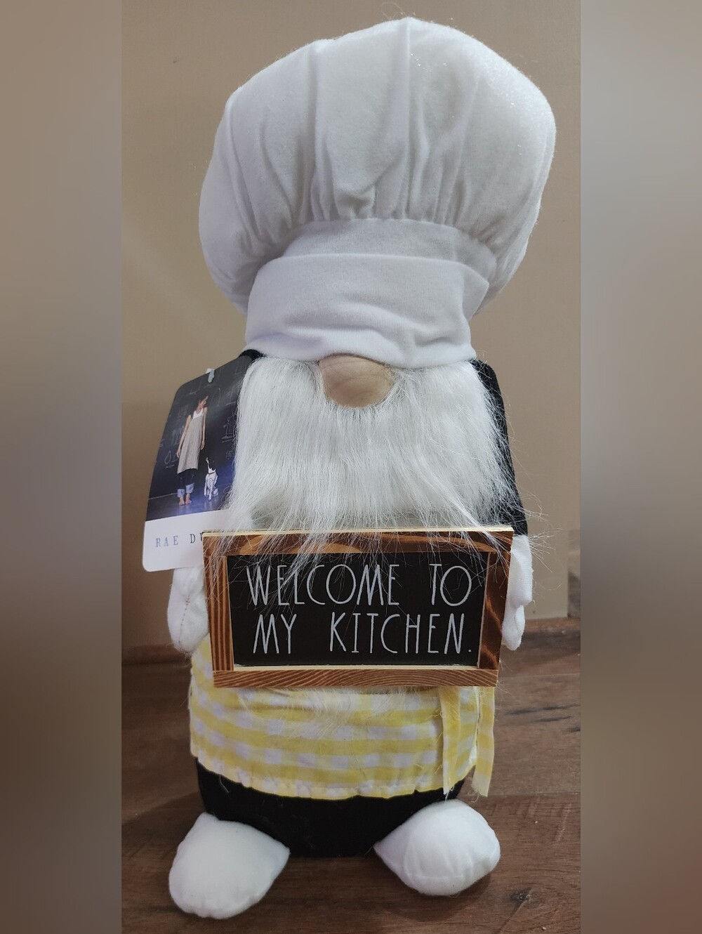 NWT Rae Dunn "Welcome To My Kitchen" Decor Gnome